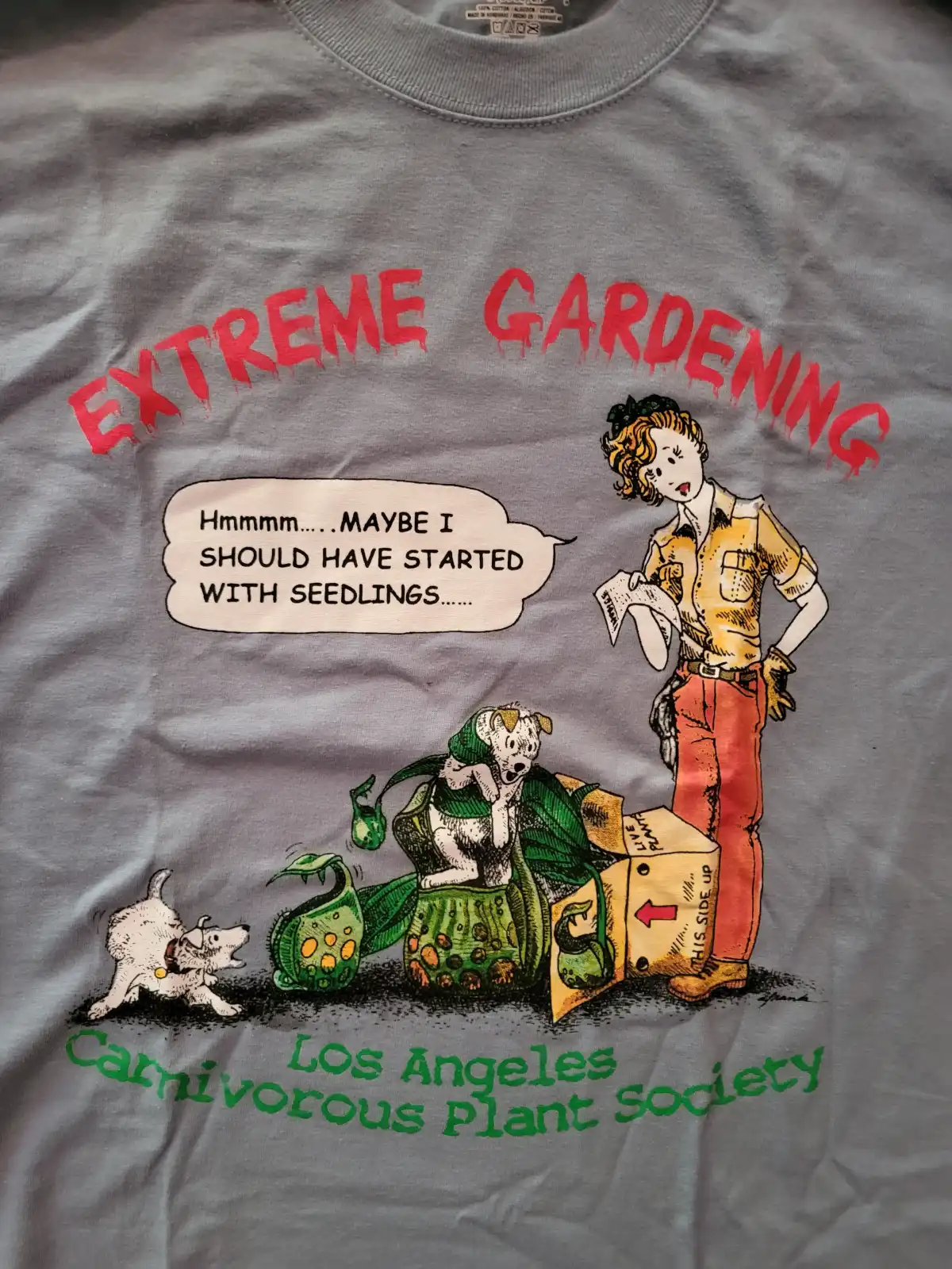 Themed Los Angeles Carnivorous Plant Society t-shirt