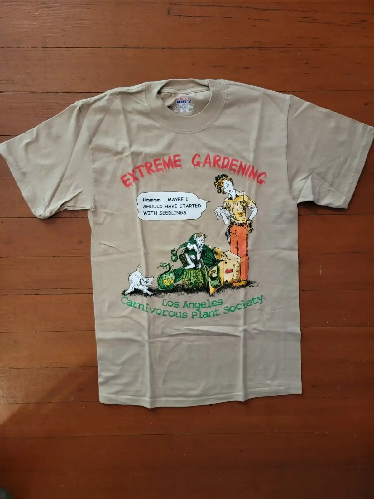 Themed Los Angeles Carnivorous Plant Society t-shirt